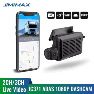 Jimi JC371 4G AI DashCam ADAS 3 Channes Live Video GPS Tracking Remote Monitoring Cloud Storage Wifi Car Recorder